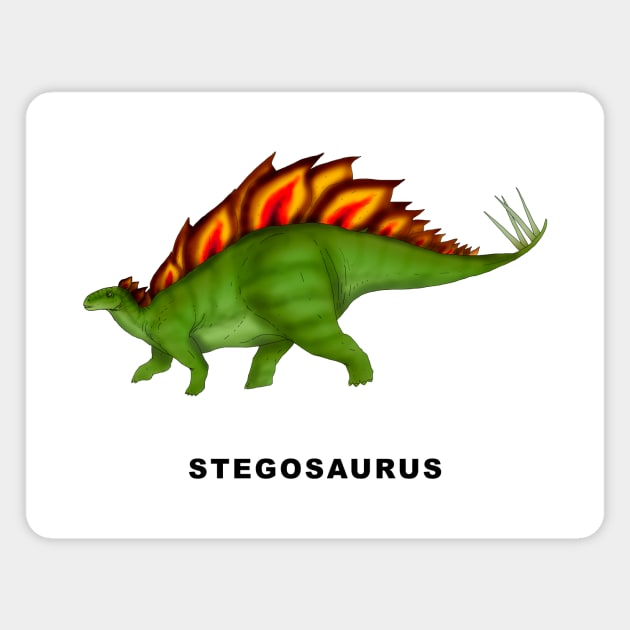 Stegosaurus Magnet by lucamendieta